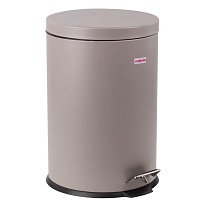 Ведро-контейнер для мусора (урна) с педалью LAIMA Classic, 20 л, серое, матовое, металл, со съемным внутренним ведром в Чебоксарах