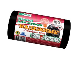 Мешки для мусора 180 л, ароматизированные, черные, в рулоне 25 шт., ПВД, 35 мкм, 1100х930 мм, НАДЕЖНЫЕ, 1802550 в Чебоксарах