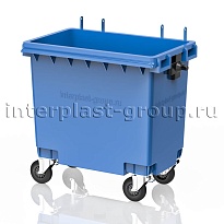 Мусорный контейнер 770 л голубой без крышки 770 голубой в Чебоксарах