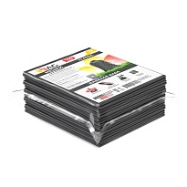 Мешки для мусора 160 л, серые, в пачке 10 шт., ПВД, 40 мкм, 900х1100 мм, i-Bag в Чебоксарах