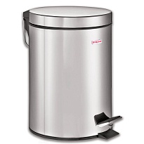 Ведро-контейнер для мусора (урна) с педалью LAIMA Classic, 5 л, зеркальное, нержавеющая сталь, со съемным внутренним ведром в Чебоксарах