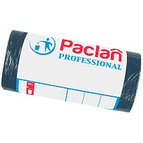 Мешки для мусора 35 л, черный, в рулоне 50 шт., ПНД, 6,2 мкм, 600х500 мм, PACLAN Professional, 604077 в Чебоксарах