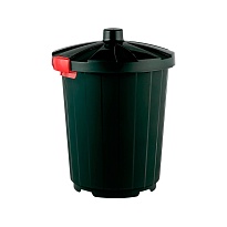 Мусорный бак с крышкой 105 л темно-зеленый 105 темно-зеленый в Чебоксарах