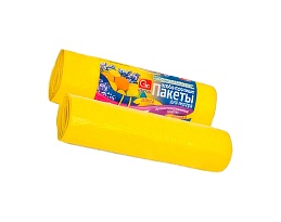 Мешки для мусора 35 л, ароматизированные, Лимон, желтые, в рулоне 10 шт., ПНД, 12 мкм, 560х530 мм, GRIFON Aroma, 101-080 Li в Чебоксарах