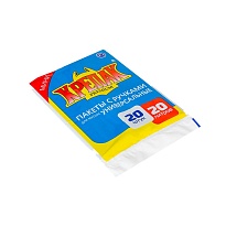 Мешки для мусора 20 л, с ручками, черные, в пачке 20 шт., ПНД, 10 мкм, 550х440 мм, Крепак, 4607075710085 в Чебоксарах Мешки для мусора 20 л, с ручками, черные, в пачке 20 шт., ПНД, 10 мкм, 550х440 мм, Крепак, 4607075710085 в Чебоксарах