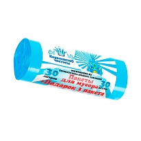 Мешки для мусора 30 л, голубые, в рулоне 30 шт. + 3 пакета в подарок, ПНД, 5 мкм, 560х480 мм, Королевство Чистоты, МК3964 (ПЭКЧ-30-30г) в Чебоксарах Мешки для мусора 30 л, голубые, в рулоне 30 шт. + 3 пакета в подарок, ПНД, 5 мкм, 560х480 мм, Королевство Чистоты, МК3964 (ПЭКЧ-30-30г) в Чебоксарах