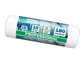 Мешки для мусора 180 л, прозрачные, в рулоне 10 шт., ПВД, 30 мкм, 1100х930 мм, PROFESSIONAL, 180104408 в Чебоксарах Мешки для мусора 180 л, прозрачные, в рулоне 10 шт., ПВД, 30 мкм, 1100х930 мм, PROFESSIONAL, 180104408 в Чебоксарах