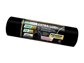 Мешки для мусора 180 л, черные, в рулоне 10 шт., ПВД, 60 мкм, 1100х930 мм, EXTRA LUX+, 1801098 в Чебоксарах Мешки для мусора 180 л, черные, в рулоне 10 шт., ПВД, 60 мкм, 1100х930 мм, EXTRA LUX+, 1801098 в Чебоксарах