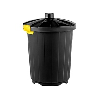 Мусорный бак с крышкой 105 л темно-серый 105 темно-серый в Чебоксарах