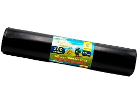 Мешки для мусора 200 л, ароматизированные, черные, в рулоне 10 шт., ПВД, 100 мкм, 1200х800 мм, Добрыня, Dob20010black в Чебоксарах Мешки для мусора 200 л, ароматизированные, черные, в рулоне 10 шт., ПВД, 100 мкм, 1200х800 мм, Добрыня, Dob20010black в Чебоксарах