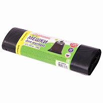 Мешки для мусора 120 л, черные, в рулоне 10 шт., ПНД, 11 мкм, 1020х670 мм, Любаша, 608093 в Чебоксарах Мешки для мусора 120 л, черные, в рулоне 10 шт., ПНД, 11 мкм, 1020х670 мм, Любаша, 608093 в Чебоксарах