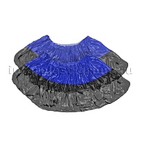 Бахилы сине-черные 1000 шт (500 пар), 54 мкм, двойная подошва, с одной резинкой, Прочные+ в Чебоксарах