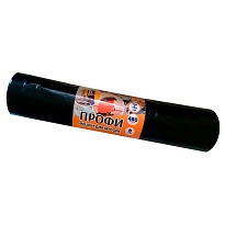 Мешки для мусора 480 л, черные, в рулоне 5 шт., ПВД, 65 мкм, 1700х1300 мм, Концепция Быта Профи, 603735 в Чебоксарах