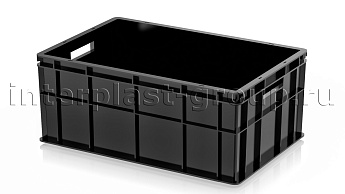 Ящик для молока, мяса, овощей и фруктов сплошной черный в Чебоксарах