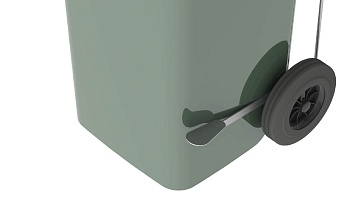 Педаль для мусорного контейнера 240 л.  серый в Чебоксарах