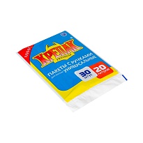 Мешки для мусора 20 л, с ручками, черные, в пачке 20 шт., ПНД, 10 мкм, 550х440 мм, Крепак, 4607075710023 в Чебоксарах